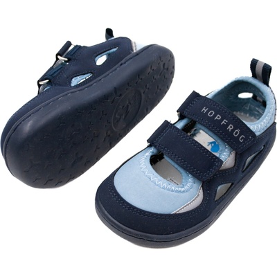 Detské barefoot sandále hopfrög blue duo