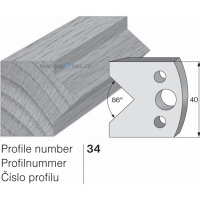 Pilana Omezovač profilového nože 34