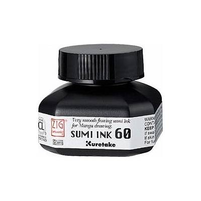 Kuretake čierny atrament Sumi Ink 60 60 ml