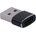VCOM Преходник VCom CA435M, от USB A(м) към USB C(ж), черен (CA435M)