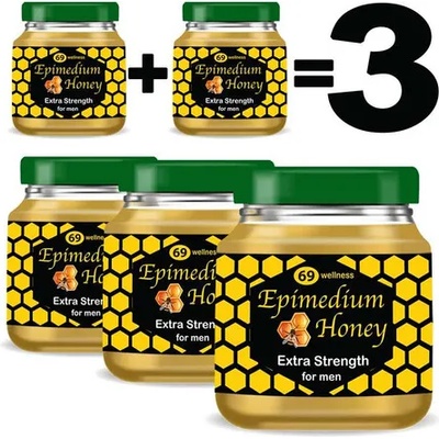 1+1=3 Възбуждащ мед Епимедиум за мъже, Epimedium Honey for men