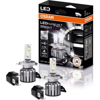 OSRAM Автомобилна крушка Osram 64196DWBRT, 15W, 1200 lm, H4, P43t, LED, 2 броя в опаковка (64196DWBRT)