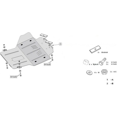 Kryt pod motor OPEL ASTRA F VAN (55_) - Plech - 8595698044174