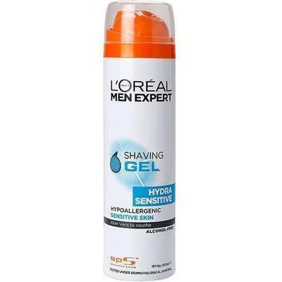 L'Oréal Men Expert Hydra Sensitive Shaving Gel - Хипоалергичен гел за бръснене за чувствителна кожа 200мл