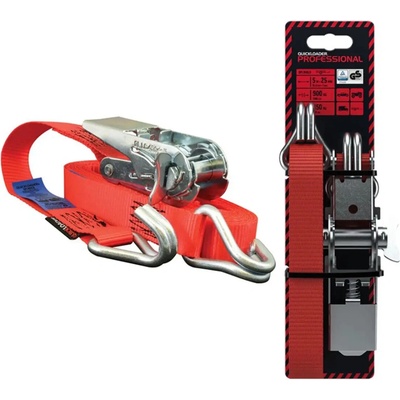Quickloader upínací popruh 900 kg, 5 m x 25 mm Dvojbalenie
