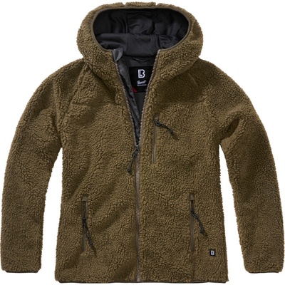 BRANDIT Dámska bunda Teddyfleecejacket hood Olivová
