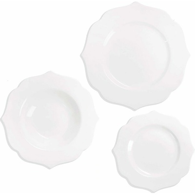 Brandani Jedálenská súprava z kostného porcelánu pre 6 osôb Queen 18 ks