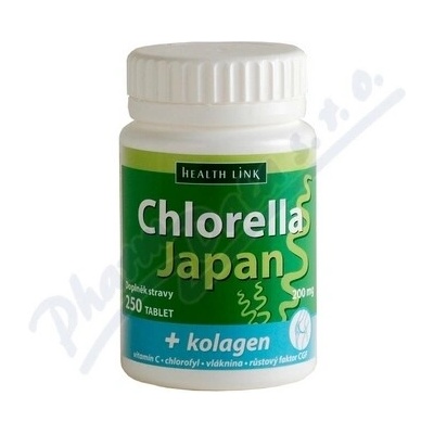 Health Link Chlorella Japan + kolagén 250 tabliet