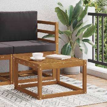 vidaXL Маса за открито Солидно акациево дърво Естествен (900447)