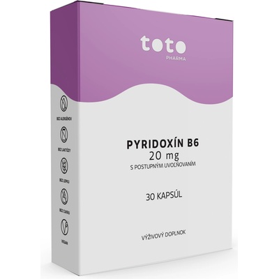 Toto Pyridoxín B6 20 mg s postupným uvoľňovaním 30 kapsúl
