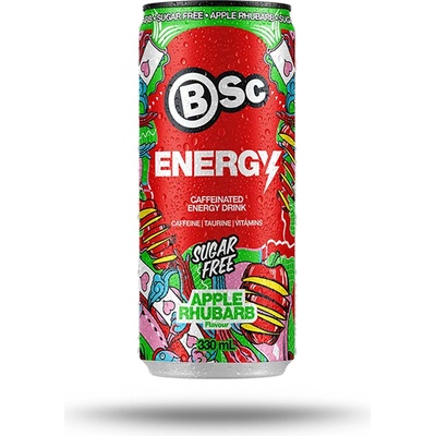BSC Nutrition Energy drink Jablko Rebarbora 330 ml