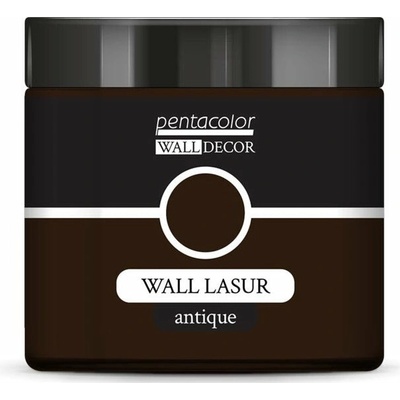 Pentart Wall Decor lazúra s antickým efektom 500 ml Umber
