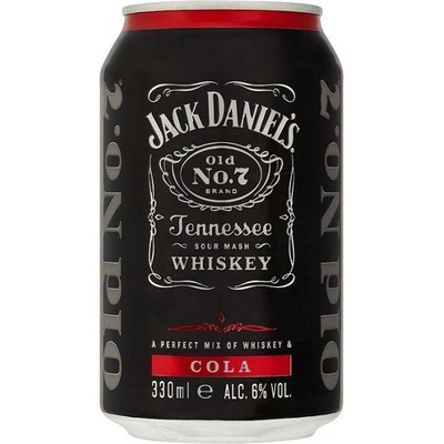 JACK DANIELS & COLA 6% 6% 0,33 l (holá láhev) – Sleviste.cz