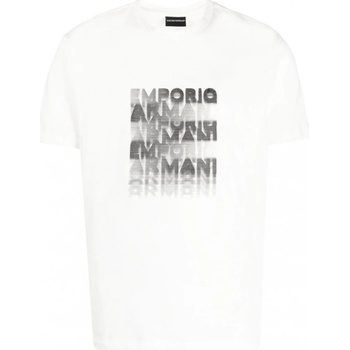 Emporio Armani pánské tričko T-shirt Biaco caldo