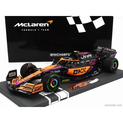 Minichamps Mclaren F1 Mcl36 Team Mclaren N 4 Singapore Gp 2022 Lando Norris Oranžová Světle Modrá 1:18