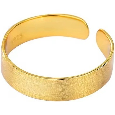 Majya Stříbrný nastavitelný prsten FIONA S pozlacený 10972