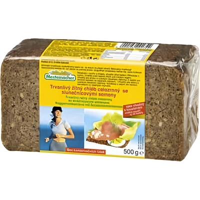 Mestemacher Trvanlivý Chléb celozrnný se slunečnicovými semeny 500 g – Zboží Dáma