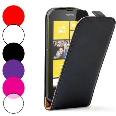 Nokia Lumia 520 Flip2 Кожен Калъф + Скрийн Протектор