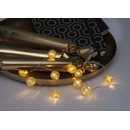 Star trading Světelný řetěz DEW DROP 12x LED mosazný