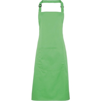 Premier Workwear Kuchyňská zástěra s laclem a kapsou Apple green