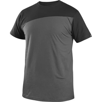 Cxs Olsen tričko s krátkym rukávom tmavo šedá čierna