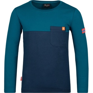 Trollkids Детска блуза с дълъг ръкав Trollkids Kid's Bergen Longsleeve Longsleeve - Night Sky / Deep Lagoon - размер 152 (EU) (704-2207-1018)