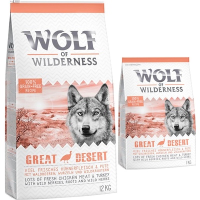 Wolf of Wilderness Adult Great Desert morčacie 12 kg