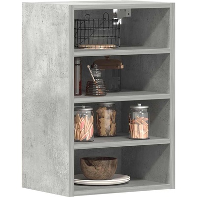 vidaXL Висящ шкаф "Рига", сив, 40x29, 5x60 см, инженерно дърво (854178)