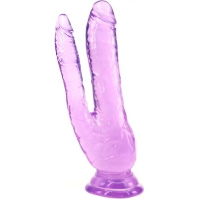 VšeNaSex.cz Gelový penis s přísavkou Double Head Dildo