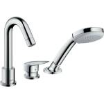 Hansgrohe Logis - Смесител на ръба на ваната, монтаж на 3 отвора, хром 71310000 (71310000)