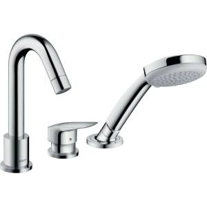 Hansgrohe Logis - Смесител на ръба на ваната, монтаж на 3 отвора, хром 71310000 (71310000)