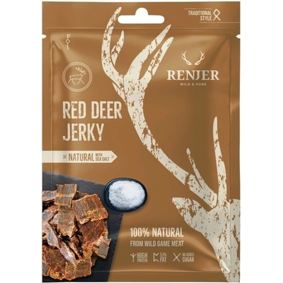 Renjer Modern Nordic Red Deer Jelení Jerky Sea Salt 25 g