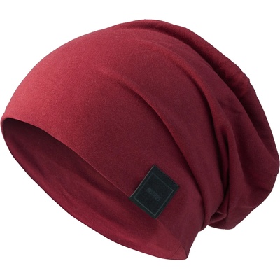 Masterdis Зимна тъмночервена шапка бийни MSTRDS Beanie maroon10561 RED SALE - Тъмночервен, размер Youth