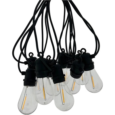 LED Външна декоративна верига 10xLED/0, 36W/230V 8 m IP44 черна (BC0779)