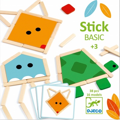 Djeco jednoduché puzzle skládání z dřívek