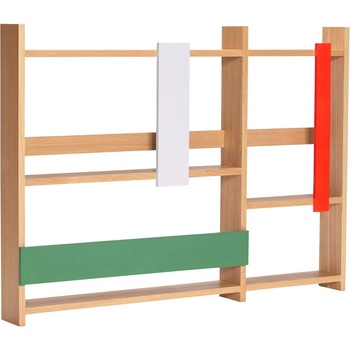 Hübsch На няколко нива стенен рафт от декор от дъб в естествен цвят 110 cm Arki - Hübsch (881921)