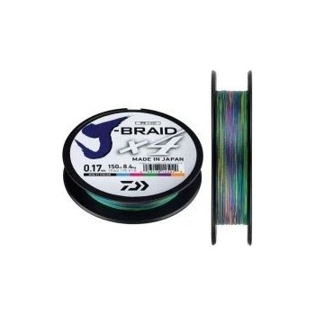 Daiwa Šnúra J-Braid Multi Color 300m 0,16mm 9kg