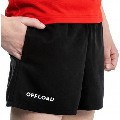 Offload Detské šortky na rugby 100 čierne