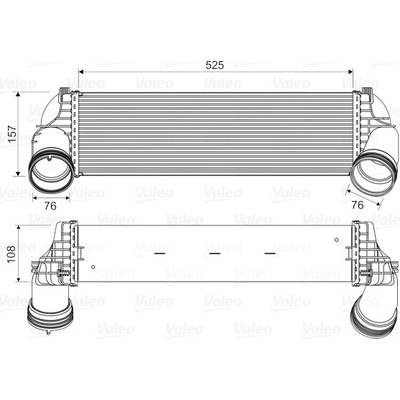 Chladič plniaceho vzduchu VALEO 818562