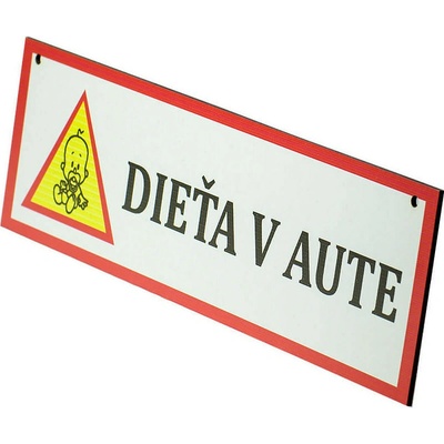 Tabuľka Dieťa v aute