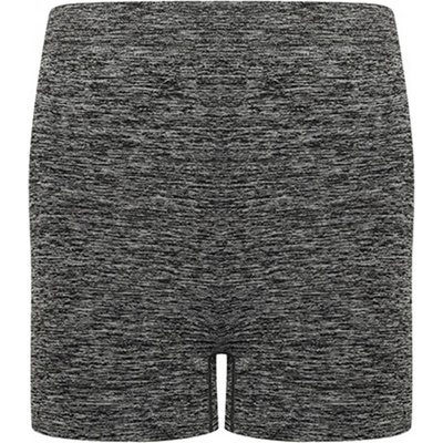 Tombo dámské bezešvé sportovní kraťasy Tmavě šedý melír