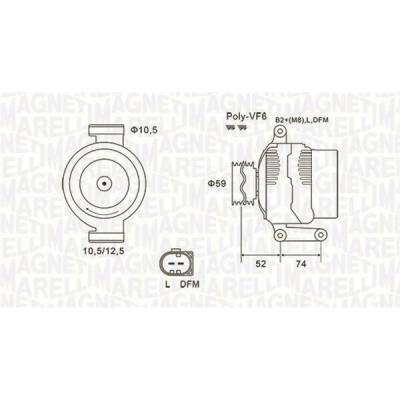 generátor MAGNETI MARELLI 063731928010