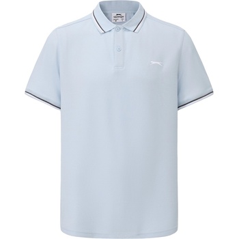 Slazenger Мъжка блуза с яка Slazenger Tipped Polo Shirt Mens - Light Blue