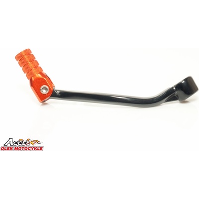 ACCEL páka řazení KTM SX 85 03-17, SX 105 07-11, HUSQVARNA TC 85 14-17 hliníková barva černá, koncovka oranžová (47034031000)