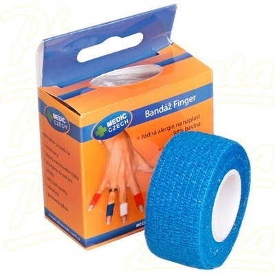 Medic czech rychlonáplast elastická 25 mm x 450 cm 1 ks modrá