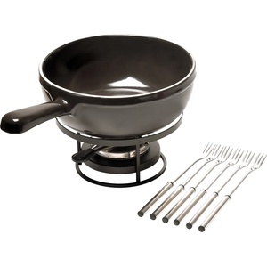 Emile Henry Керамичен сет за фондю "fondue set" - 35 х 24 см - цвят черен (eh 9922-79)