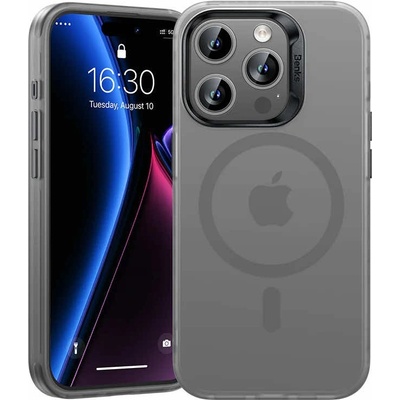 Benks Magnetic Lucid Case - хибриден удароустойчив кейс с MagSafe за iPhone 15 Pro Max (сив)