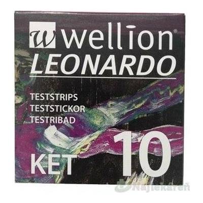 Wellion LEONARDO KET Proužky testovací 1 balení 10 ks