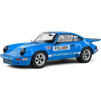 Solido Porsche 911 IROC #4 FOLLMER IROC RIVERSIDE 1974 modrá 1:18