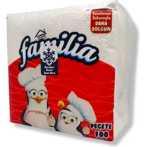  Familia салфетки, Бели, Цели, 100броя